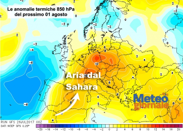 Meteo estremizzato: grave ondata di caldo alle porte d'Italia Meteo estremizzato: grave ondata di caldo alle porte d'Italia