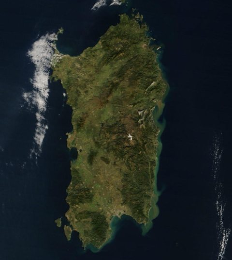 Sardegna Dal Satellite In Tempo Reale