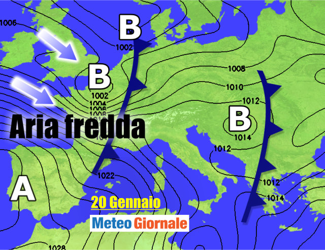Meteo di giovedì 11 Gennaio 2018 Meteo di giovedì 11 Gennaio 2018