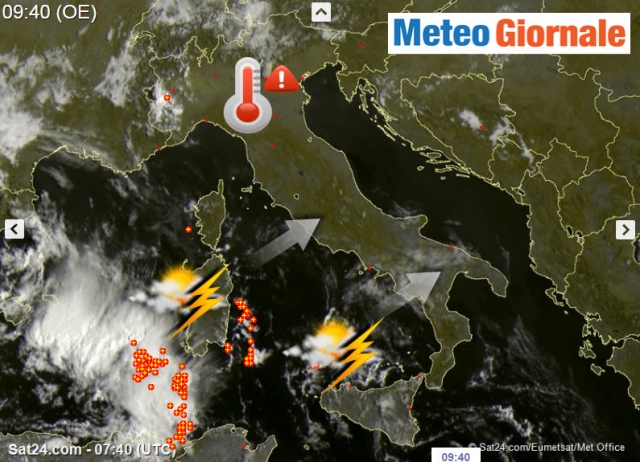 Meteo & vacanze: martedì tra caldo e temporali al Centro-sud