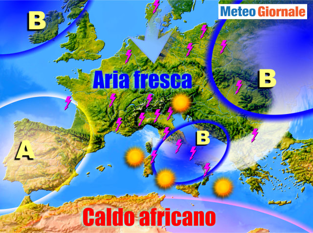 Allerta per temporali, grandine e mare molto mosso Allerta per temporali, grandine e mare molto mosso