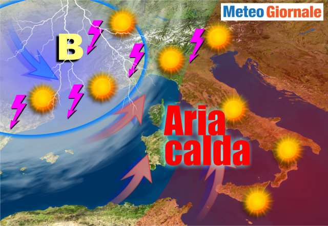 Meteo Brescia, da domani temporali da venerdì ondata di caldo