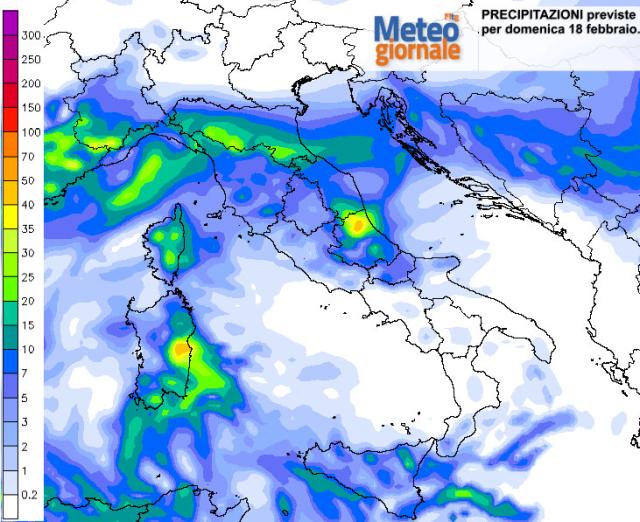 Piogge diffuse nel week end. E scatta il codice di allerta meteo Piogge diffuse nel week end. E scatta il codice di allerta meteo