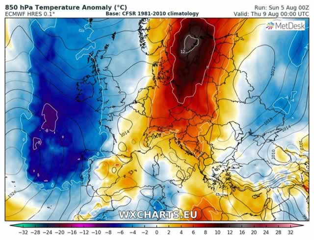 Meteo, l’afa non dà tregua ma al Nord in arrivo forti temporali e grandinate