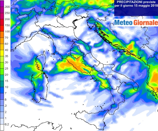 Maltempo: allerta gialla da nord a sud per arrivo temporali